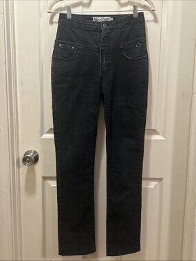 Chi Ole black denim jean Pants Women’s Size 7/28 Inseam 30 skinny